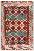 Pastel Home Renkli Anadolu Kilim Şönil Halı Yolluk Yıkanabilir Saçaklı Kaymaz Mutfak Koridor Oturma Yatak Odası - 1
