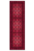 Pastel Home Tasarım Bordo Kırmızı Afgan Türkmen Şönil Halı Kilim Yolluk Kaymaz Yıkanabilir Salon Mutfak Koridor thumbnail 6