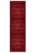 Pastel Home Tasarım Bordo Kırmızı Afgan Türkmen Şönil Halı Kilim Yolluk Kaymaz Yıkanabilir Salon Mutfak Koridor thumbnail 6