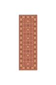 Pastel Home Turuncu Klasik Şönil Halı Kilim Yolluk Kaymaz Yıkanabilir Koridor Mutfak Oturma Odası Çocuk Odası - 6