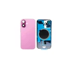 İphone 16 Arka Kapak Full Kamera Camlı (Pil Kapağı) - Magsafe Demirli - Pembe - 1