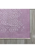 Pastel Home Modern Pembe Şönil Halı Kilim Yolluk Saçaklı Yıkanabilir Kaymaz Mutfak Koridor Salon Oturma Odası - 2
