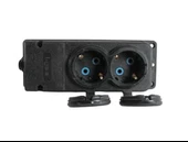 Byes Kauçuk Monofaze 2'li Grup Priz 1x16A. 220V. IP44 ( 2 Adet ) thumbnail 2