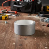 Güçlü Tamir Bandı 48 mm x 10 mt Duct Tape Çok Amaçlı Tamirat Bandı Gri Renkli Su Geçirmez thumbnail 5