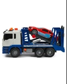 Işıklı Sesli Pilli Araç Taşıyıcı Fonksiyonlu Çekici Oyuncak Kamyon Araba thumbnail 4