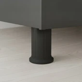 Keson 1 Adet 10 cm Siyah Plastik Mobilya Baza Tv Ünitesi Yükseltme Ayağı Destek Ayağı thumbnail 2