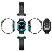 Apple Watch 44mm Zore KRD-88 Sert PC Kasa Koruyuculu Silikon Kordon thumbnail 4