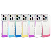 Apple iPhone 14 Pro Max Kılıf Simli ve Renk Geçiş Tasarımlı Lens Korumalı Zore Park Kapak thumbnail 2