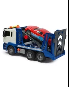 Işıklı Sesli Pilli Araç Taşıyıcı Fonksiyonlu Çekici Oyuncak Kamyon Araba thumbnail 3