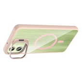 Galaxy A06 Kılıf Standlı ve Kamera Lens Hediyeli M-Safe Şarj Özellikli Zore Etro Kapak - 9