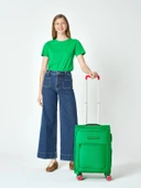 Benetton Kabin Boy Kumaş Valiz Yeşil Bnt2800 thumbnail 5