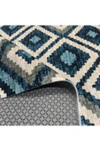 Pastel Home Mavi Anadolu Kilim Modeli Şönil Halı Kilim Yolluk Kaymaz Yıkanabilir Mutfak Kordior Salon - 4