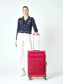Benetton Kabin Boy Kumaş Valiz Kırmızı Bnt2200 thumbnail 5