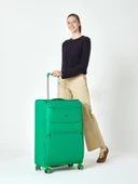 Benetton Büyük Boy Kumaş Valiz Yeşil Bnt2400 thumbnail 6