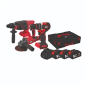 Attlas Atb 21 - 3'lü Kömürsüz Akülü Kombo Set  Matkap + Taşlama + Kırıcı Delici 3x5.0Ah Akü - A0104170 thumbnail 2