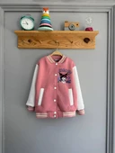 Cg Kids Kuromi içi Şardonlu Sırt Baskı Detaylı Kolej Ceket Süper Kalite Kumaş Baskı - 3