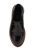 Stato - Siyah Hakiki Açma Deri Kadın Loafer 25-3063-5 thumbnail 7