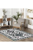 Pastel Home Petrol Yeşili Klasik Anadolu Kilim Şönil Halı Kilim Yolluk Kaymaz Yıkanabilir Mutfak Kordior Salon - 5