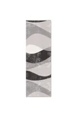 Pastel Home Siyah Gri Antrasit Modern Şönil Halı Kilim Yolluk Kaymaz Yıkanabilir Salon Koridor Mutfak thumbnail 6