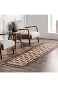 Pastel Home Renkli Anadolu Kilim Şönil Halı Yolluk Kaymaz Yıkanabilir Mutfak Kordior Salon Oturma Odası - 7