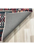 Pastel Home Vintage Bordo Yeşil Patchwork Şönil Halı Kilim Yolluk Kaymaz Yıkanabilir Saçaklı Mutfak Salon - 3