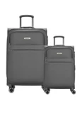 Pierre Cardin 2'li Valiz Seti Büyük Ve Kabin Boy Lüx Kumaş Valiz Antrasit 04pc6000 thumbnail 1
