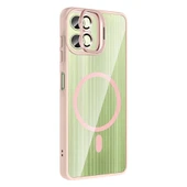 Galaxy A06 Kılıf Standlı ve Kamera Lens Hediyeli M-Safe Şarj Özellikli Zore Etro Kapak - 8