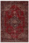 Pastel Home Eskitme Bordo Isparta Modeli Şönil Halı Kilim Yolluk Tasarım Çift Taraflı Makinada Yıkanabilir - 9