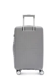 Pierre Cardin Orta Ve Kabin Boy 2'li Set %100 Polipropilen Valiz Gri 04PC7080 thumbnail 9