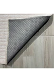 Pastel Home Modern Çizgili Açık Gri Kaymaz Şönil Halı Saçaklı Robot Süpürge Uyumlu Yıkanabilir Yolluk Kilim - 11