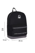 Benetton Unisex Siyah Okul Sırt Çantası 70419 thumbnail 6