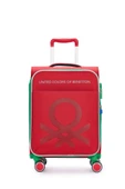 Benetton Kabin Boy Kumaş Valiz Kırmızı Bnt2200 thumbnail 1