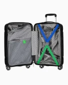 Benetton Kabin Boy %100 Polipropilen Valiz Siyah Bnt3000 thumbnail 4