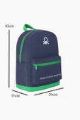 Benetton Unisex Lacivert Okul Sırt Çantası 70415 thumbnail 5