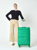 Benetton Büyük Boy Kumaş Valiz Yeşil Bnt2400 thumbnail 5