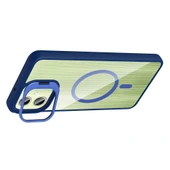 Galaxy A06 Kılıf Standlı ve Kamera Lens Hediyeli M-Safe Şarj Özellikli Zore Etro Kapak - 5