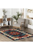 Pastel Home Bordo Anadolu Şönil Halı Kilim Yolluk Kaymaz Yıkanabilir Mutfak Antre Koridor Salon Oturma Odası - 11