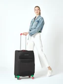 Benetton Kabin Boy Kumaş Valiz Siyah Bnt2800 thumbnail 6