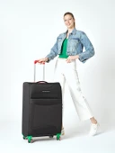 Benetton Büyük Boy Kumaş Valiz Siyah Bnt2800 thumbnail 6