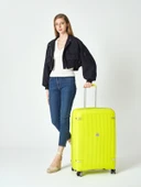 Pierre Cardin Büyük Boy %100 Polipropilen Valiz Yeşil 04PC7070 thumbnail 6