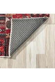 Pastel Home Kırmızı Patchwork Anadolu Kilim Şönil Halı Yolluk Kaymaz Yıkanabilir Saçaklı Salon Koridor Mutfak - 3
