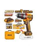 Ingco Darbeli Matkap Seti 13 mm 20V 2X2.0AH- CIDLI20558E thumbnail 3