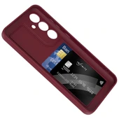 Galaxy S24 FE Kılıf Kamera Korumalı Kartlık Hazneli Zore Vitra Kapak - 5