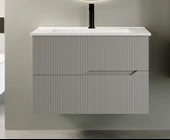 Denko Tiran 100 cm (Beyoğlu Gri) Banyo Dolabı (Alt Modül Lavabo) thumbnail 2