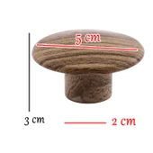 Tek Vidalı Dış Bükey Plastik Düğme Kulp Kubik Doğal Meşe Mobilya Dolap Çekmece Kulpu Kulbu thumbnail 3