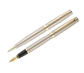 Scrikss 38 Dolmakalem+Tükenmez Set Saten Altın thumbnail 1