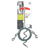 M-Pets Strong Bahçe Bağlama Halatı Kırmızı 4,5 Mt - 1