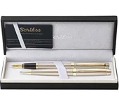 Scrikss 38 Dolmakalem+Tükenmez Set Saten Altın thumbnail 2