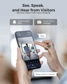 REOLINK Kapı Zili WiFi Kamera - Kablolu 5MP Dış Mekan Video Kapı Zili thumbnail 3