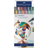 Faber-Castell Metalik Markör 12'li Set thumbnail 1